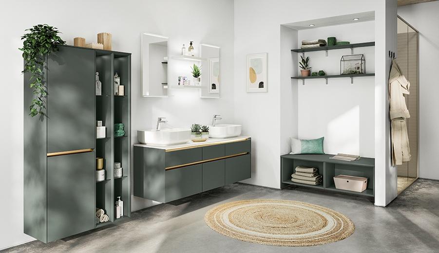 Foto Badezimmer grün