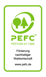 PEFC Label für nachhaltige Forstwirtschaft