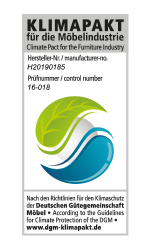 Klimapakt Label der deutschen Möbelindustrie