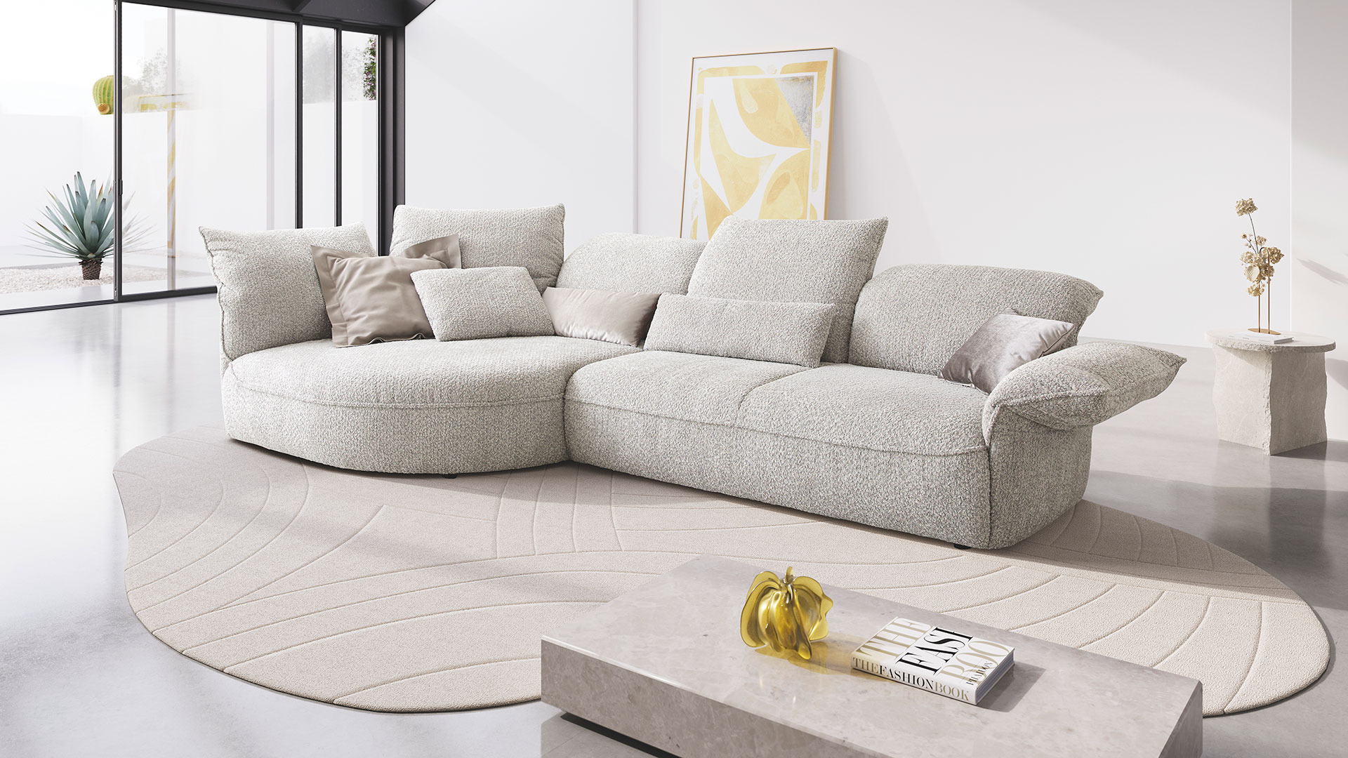 Sofa abby in grau von koinor